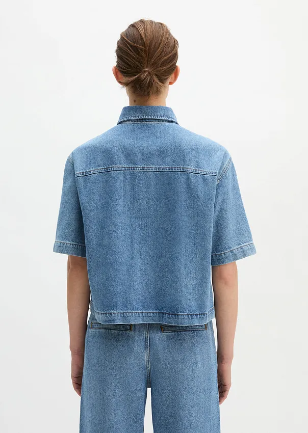 Рубашка из денима