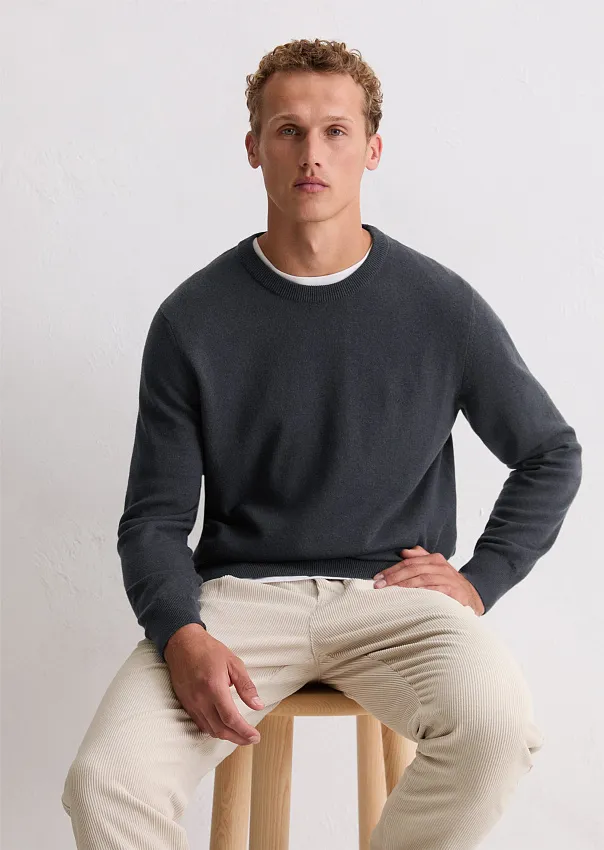 Джемпер с круглым вырезом из смеси хлопка и шерсти Marc o'Polo - фото 1