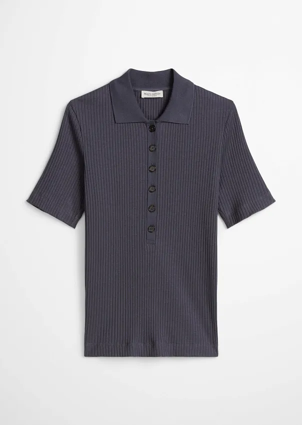 Поло из смеси хлопка и модала