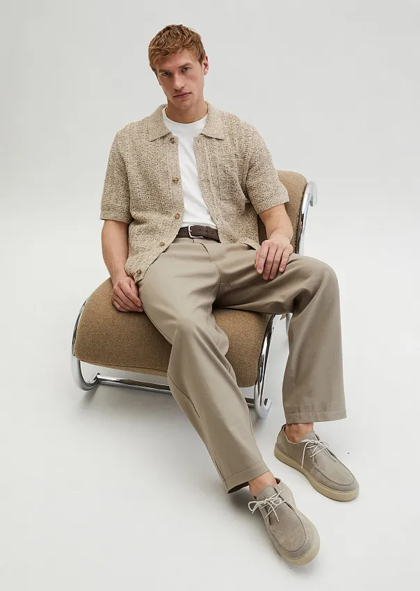 Кардиган из смесового хлопка