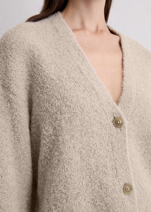 Кардиган из буклированной пряжи