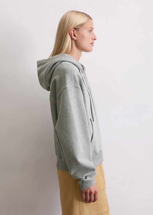 Худи на молнии из органического хлопка