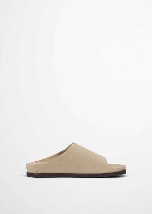 Сабо из натуральной замши
