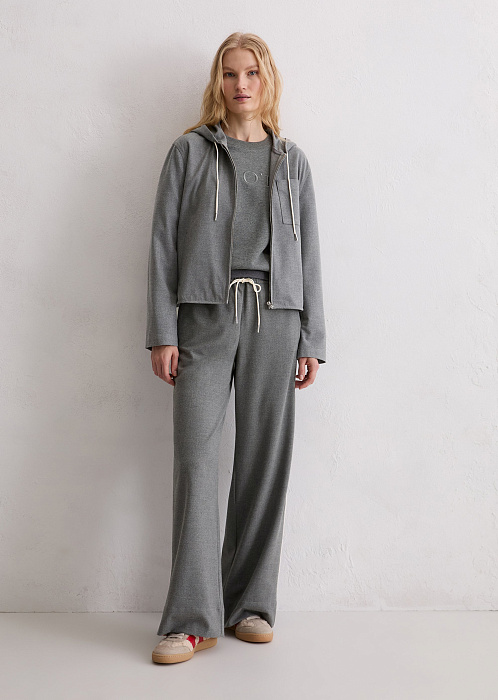 Худи с капюшоном из переработанного полиэстера и вискозы