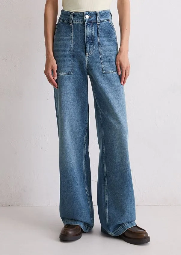 Джинсы широкие SJVA из органического хлопка и вискозы Marc o'Polo - фото 3