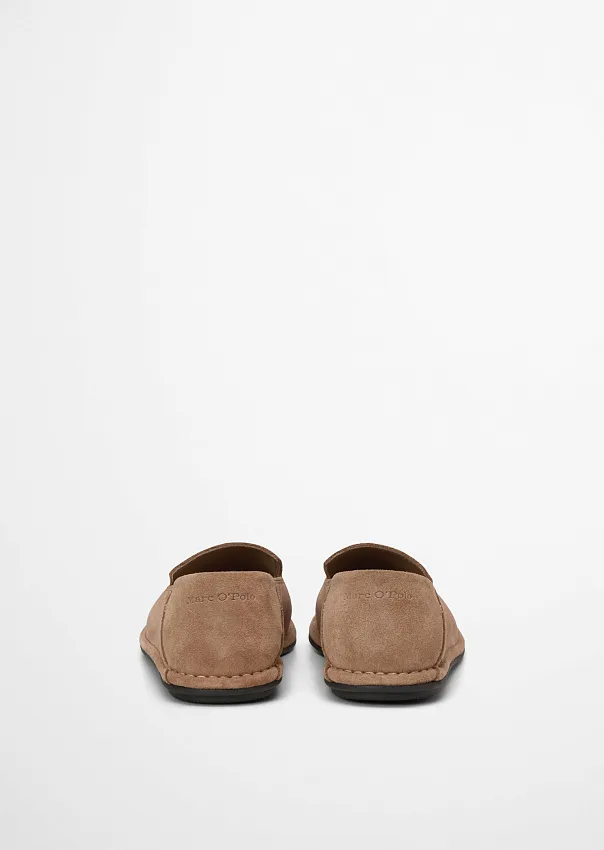 Лоферы из натуральной замши