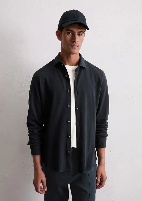 Трикотажная рубашка из органического хлопка Marc o'Polo - фото 1