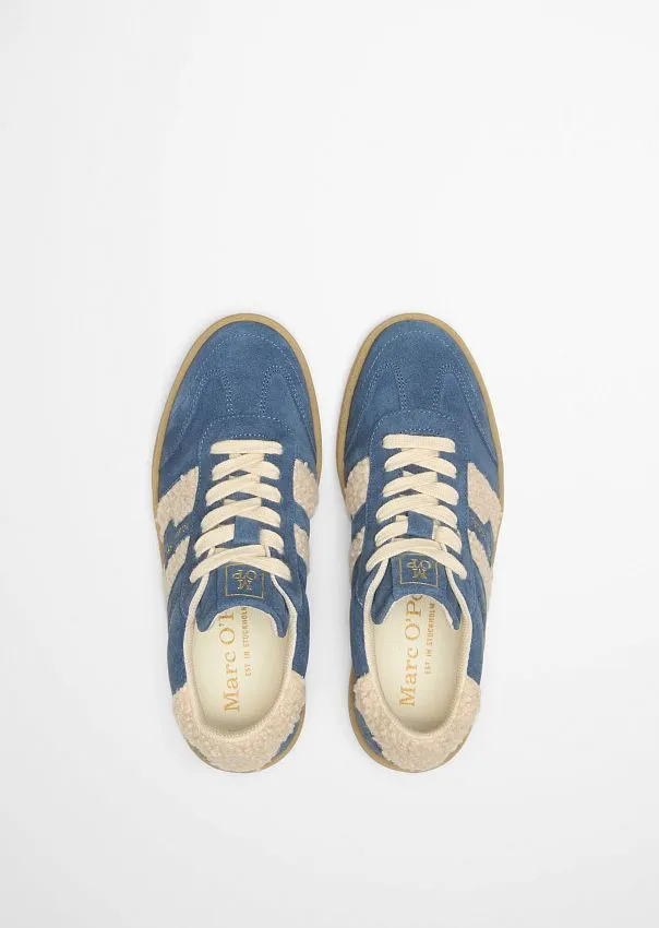 Кроссовки из нубука с плюшевыми вставками Marc o'Polo - фото 4