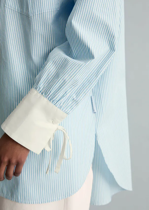 Рубашка из хлопкового поплина
