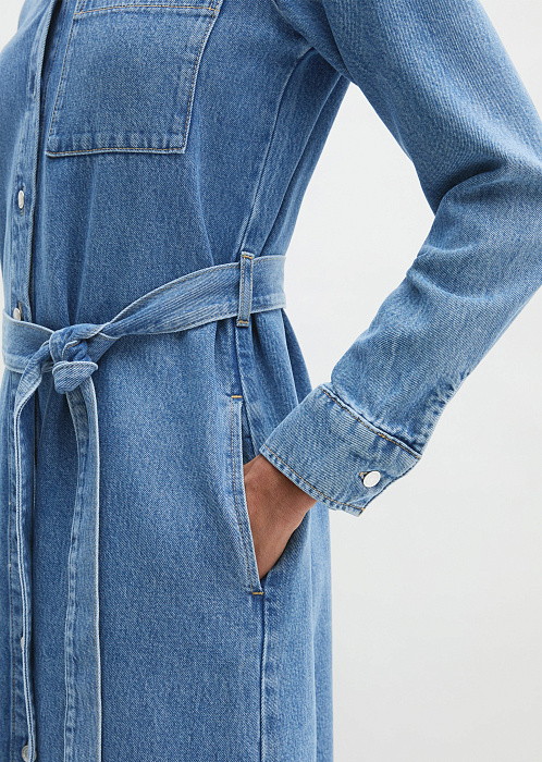 Платье джинсовое из смеси лиоцелла и хлопка