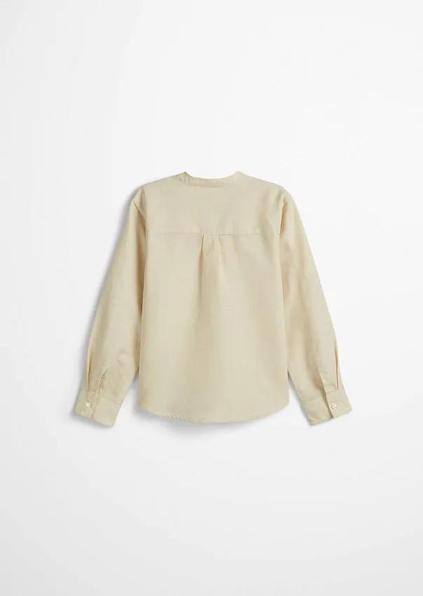 Рубашка из хлопка и льна Marc o'Polo - фото 2