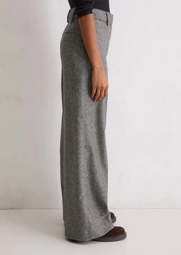 Брюки широкие из смесовой шерсти Marc o'Polo - фото 5