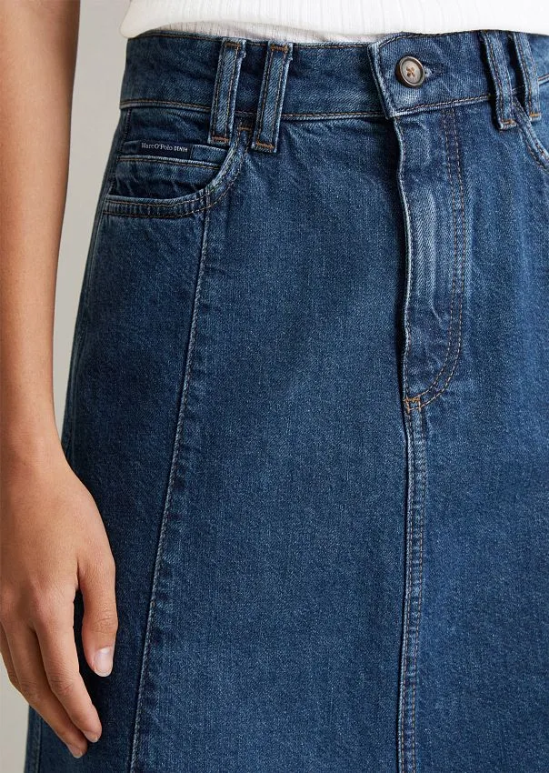 Джинсовая юбка из органического хлопка Marc o'Polo - фото 4