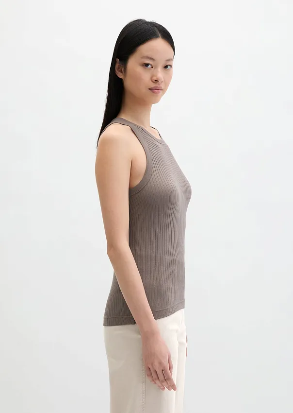 Топ в рубчик из модала