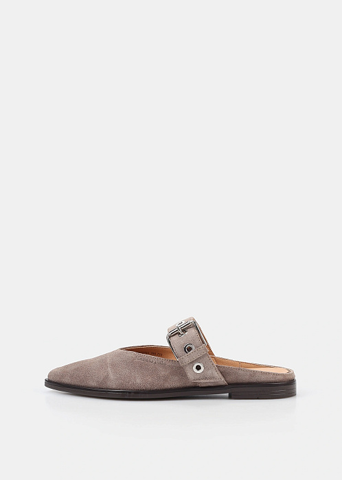 Мюли из натуральной замши