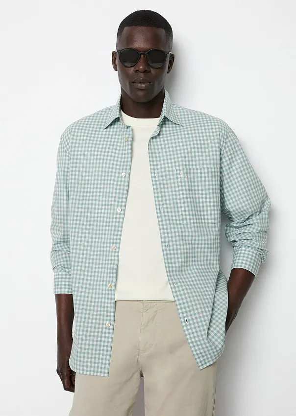 Рубашка в клетку из органического хлопка