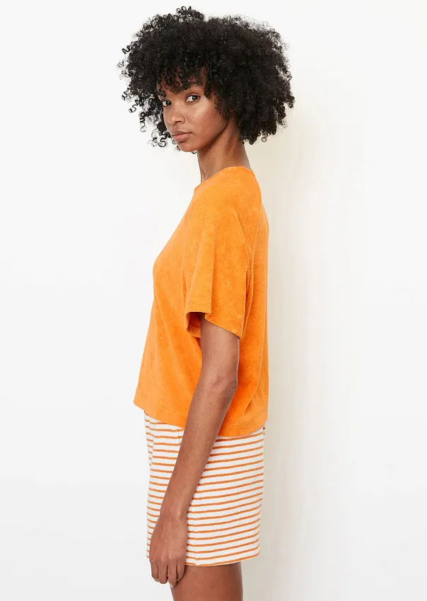 Махровая футболка из смесового органического хлопка