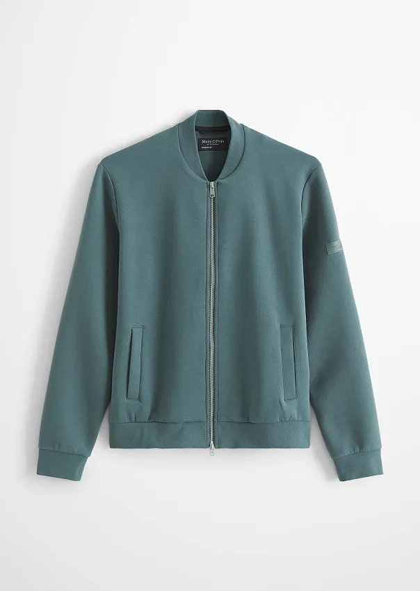 Бомбер из трикотажа интерлок
