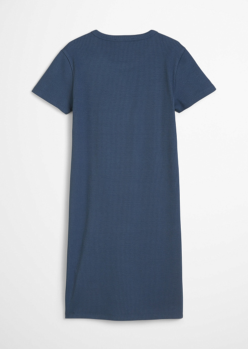 Платье трикотажное из смесового хлопка