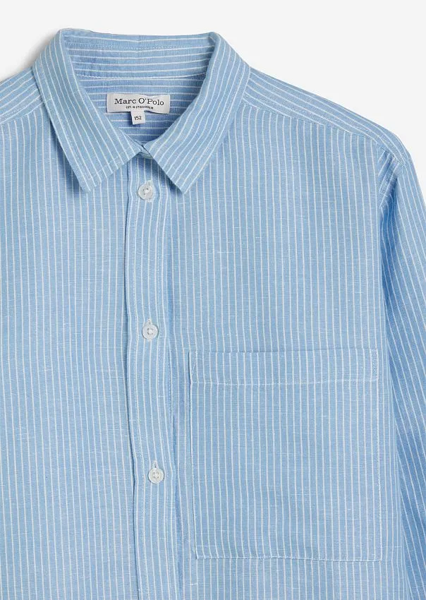 Рубашка изо льна и органического хлопка Marc o'Polo - фото 6