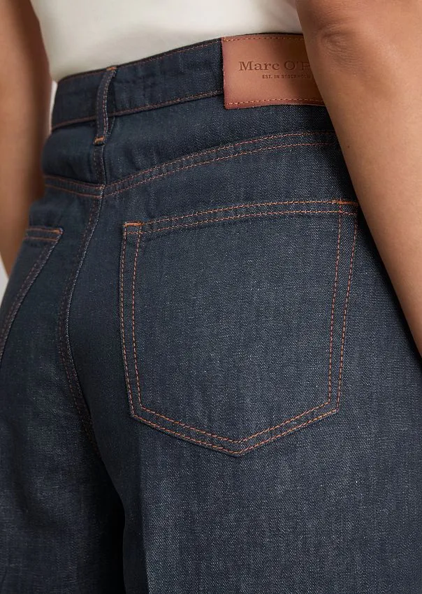 Широкие джинсы TOLVA из органического хлопка и льна Marc o'Polo - фото 4