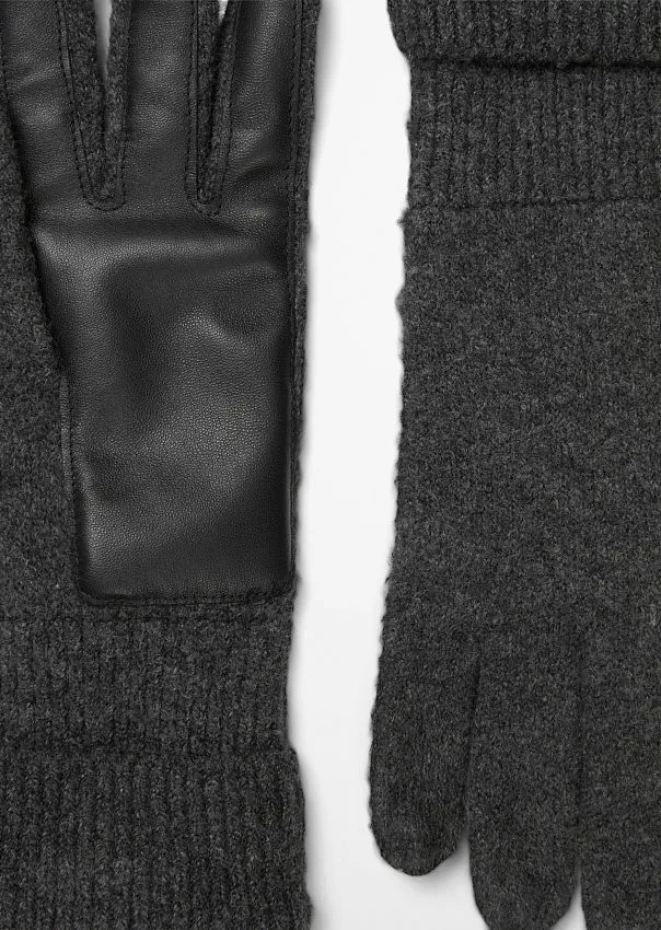 Вязаные перчатки из смеси хлопка и шерсти Marc o'Polo - фото 2