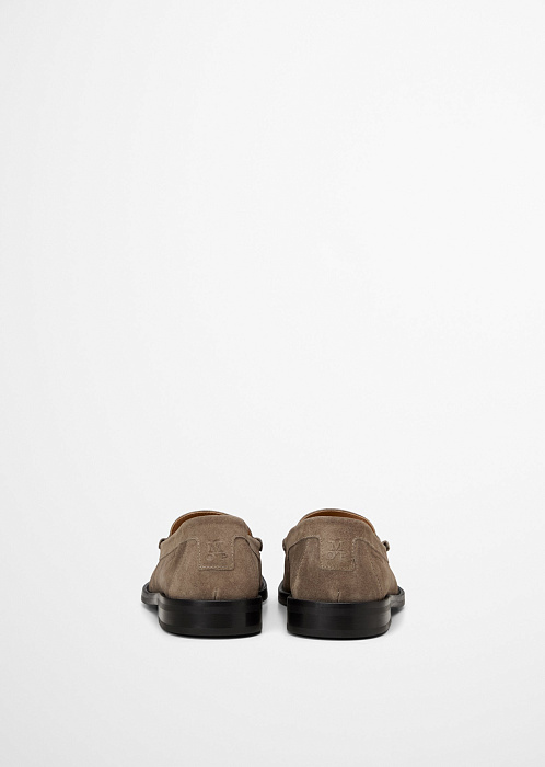 Лоферы из натуральной замши