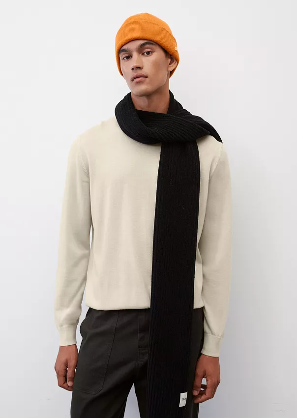 Шарф в рубчик из органического хлопка Marc o'Polo - фото 4