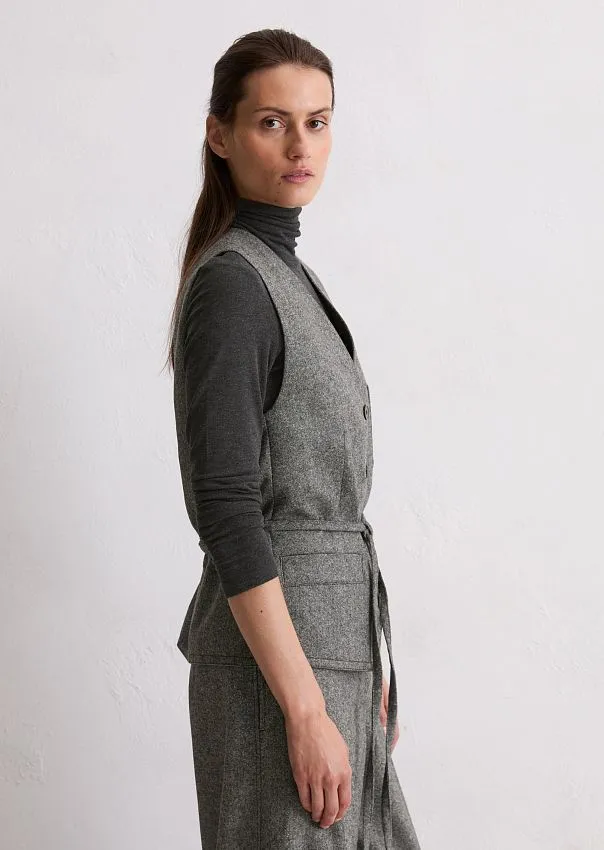 Твидовый жилет из смесовой шерсти Marc o'Polo - фото 5