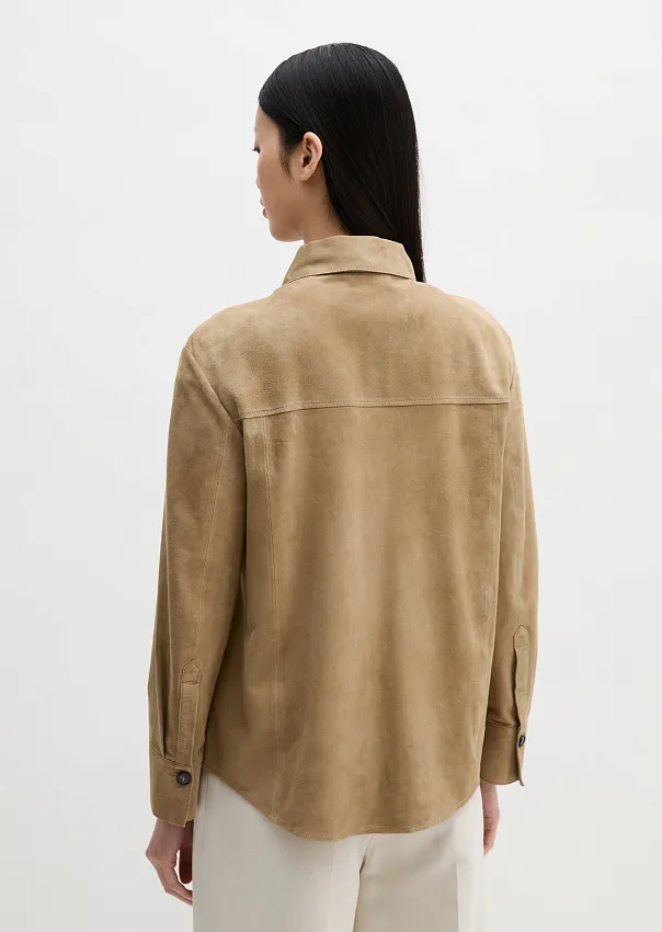 Рубашка верхняя из натуральной замши
