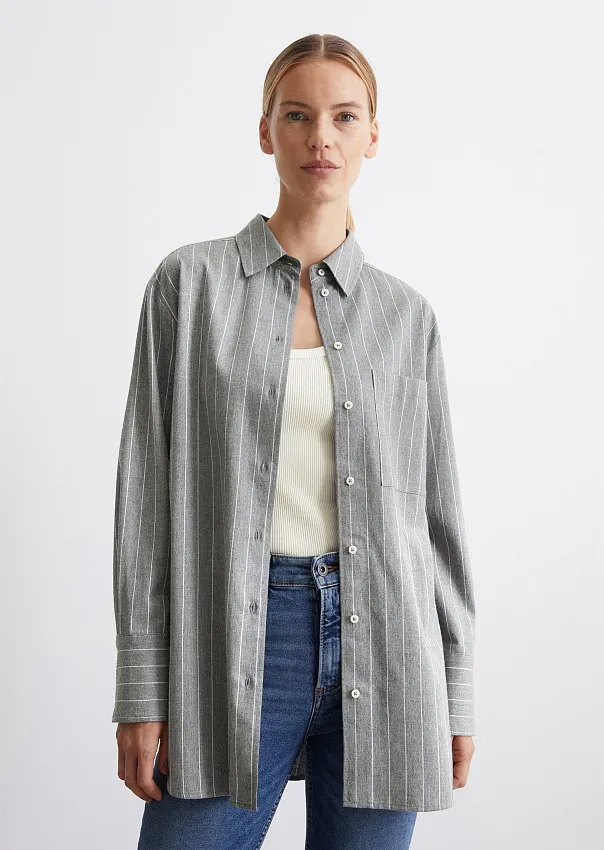 Фланелевая рубашка из органического хлопка