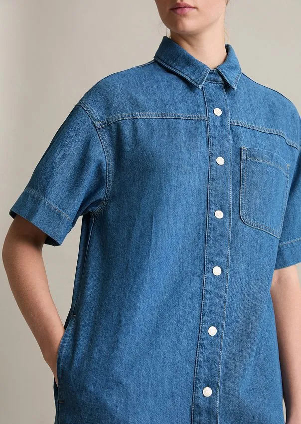 Платье-рубашка джинсовое Marc o'Polo - фото 4