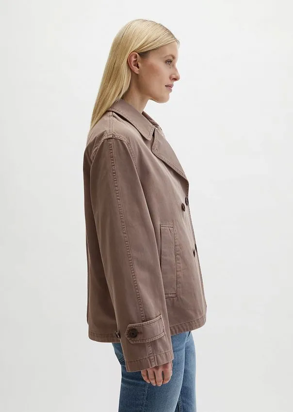 Тренч укороченный из хлопкового твила Marc o'Polo - фото 5