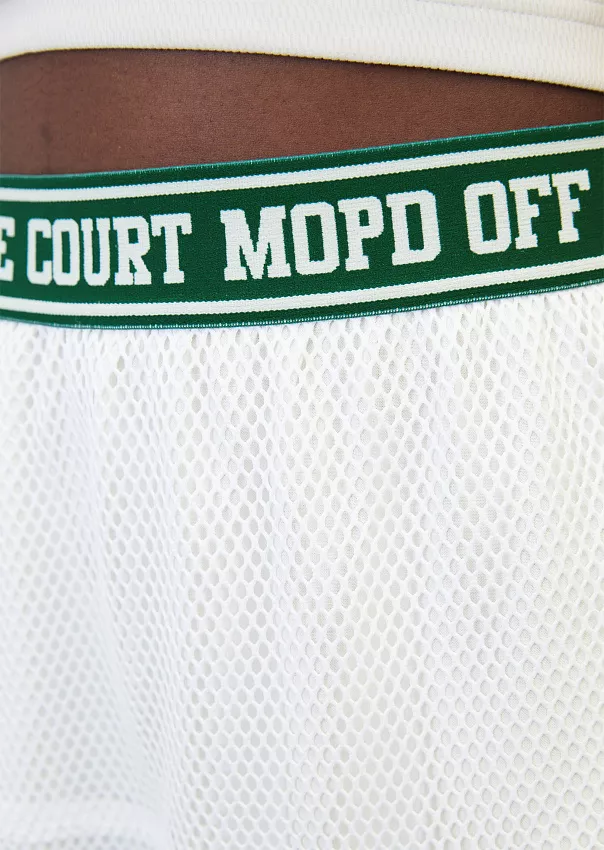 Сетчатая юбка-миди с эластичным поясом