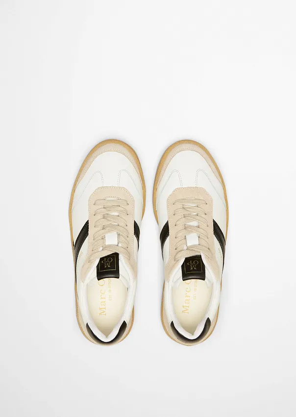 Кроссовки из гладкой кожи и замши Marc o'Polo - фото 3