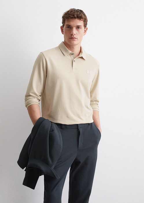 Поло с длинными рукавами