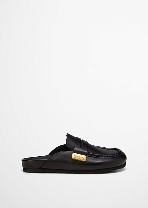 Сабо из натуральной кожи