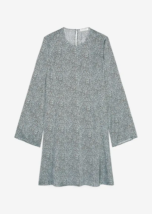 Расклешенное мини-платье из чистой вискозы