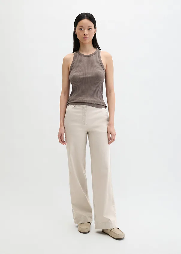 Топ в рубчик из модала