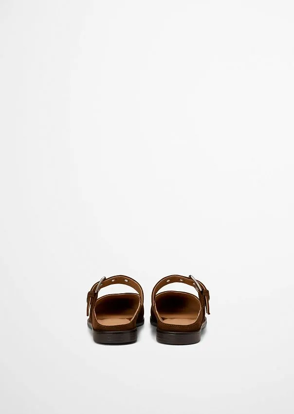 Мюли из натуральной замши