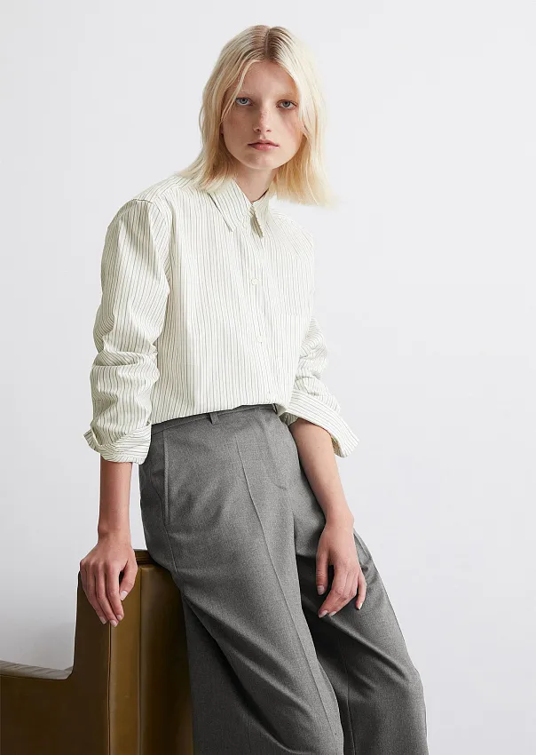 Рубашка из эластичного поплина