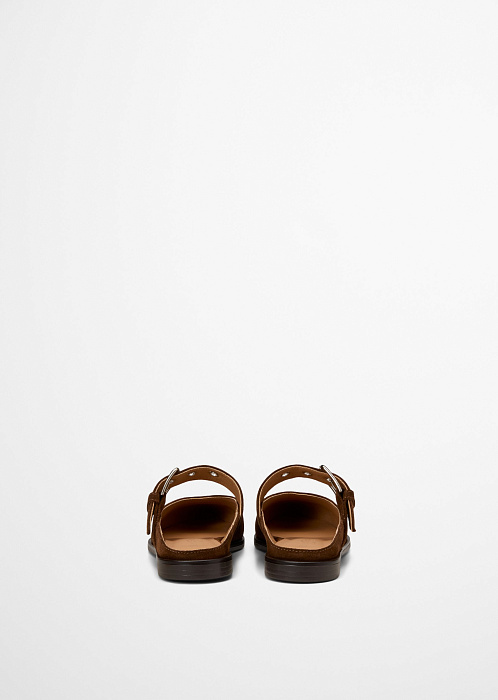 Мюли из натуральной замши