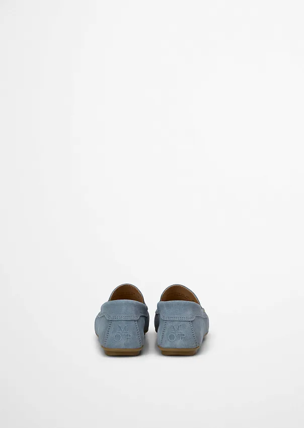 Мокасины из замши