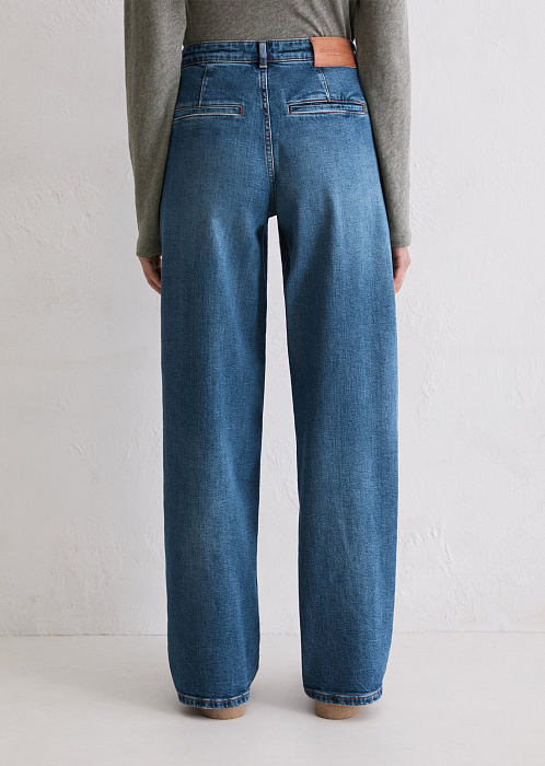 Джинсы широкие из органического хлопка