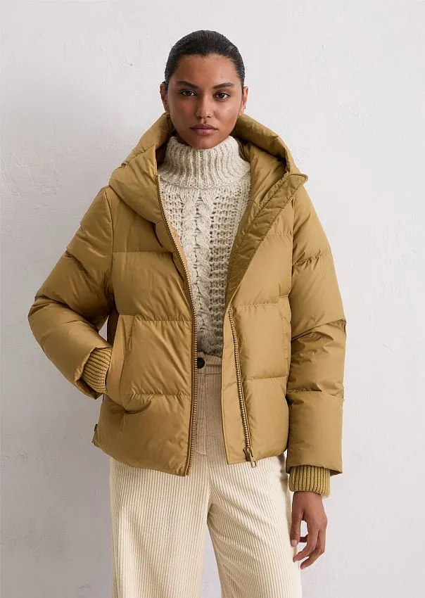 Пуховик с фиксированным капюшоном Marc o'Polo - фото 1