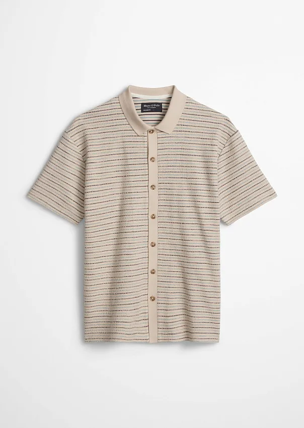 Рубашка из фактурного джерси