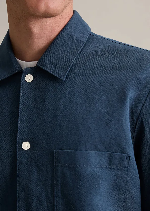 Рубашка изо льна и органического хлопка Marc o'Polo - фото 4