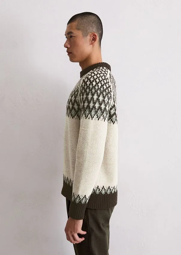 Свитер из смесовой шерсти с норвежским узором Marc o'Polo - фото 5