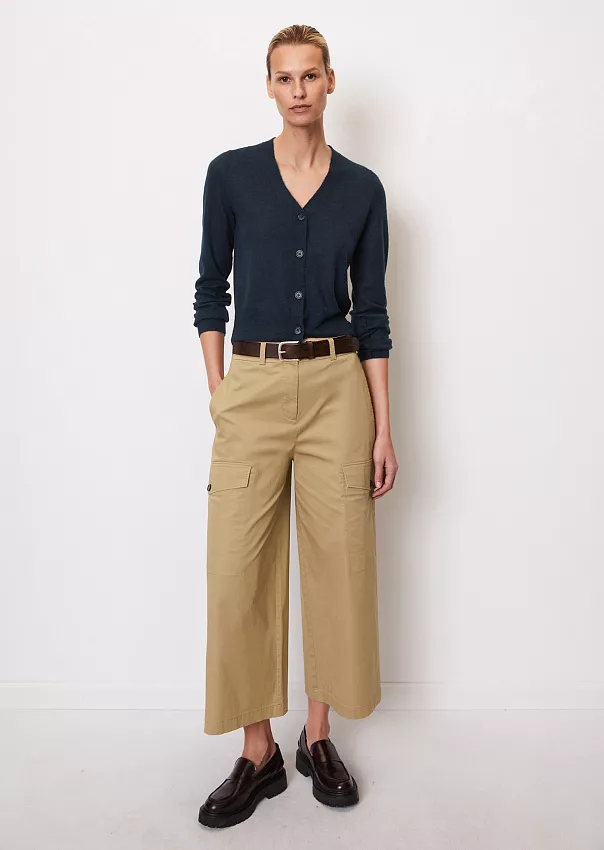 Вязаный кардиган из смеси овечьей шерсти и шерсти альпака