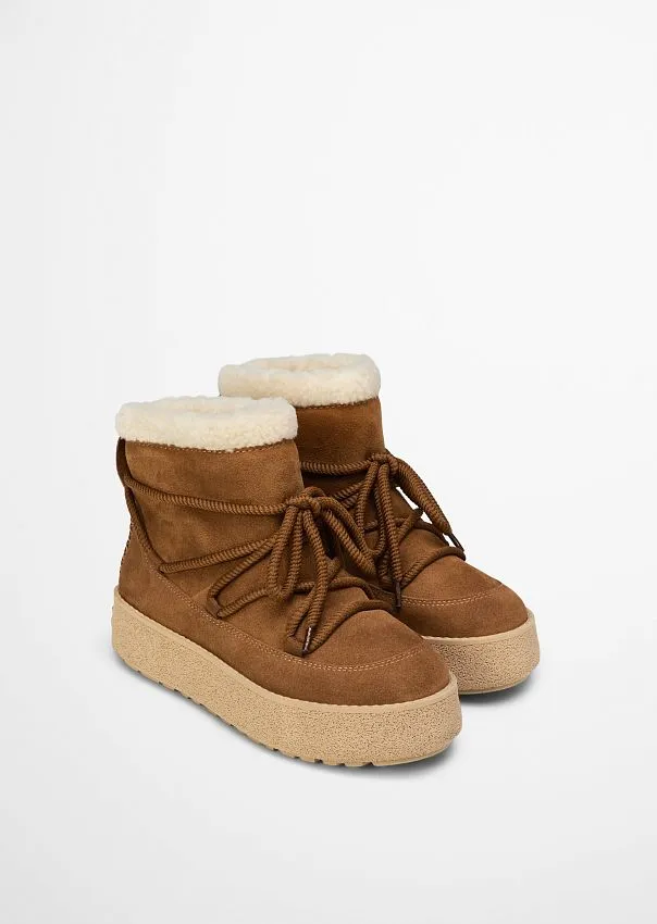 Зимние ботинки Pia из воловьей замши Marc o'Polo - фото 2